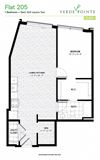 Flat 205 Floorplan Flat 205 Floorplan at Verde Pointe